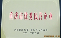 喜讯：重庆亚星集团被评为"重庆市优秀民营企业"荣誉称号
