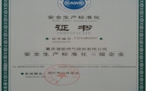 重庆亚星燃气股份有限公司取得了安全生产标准化证书及挂牌